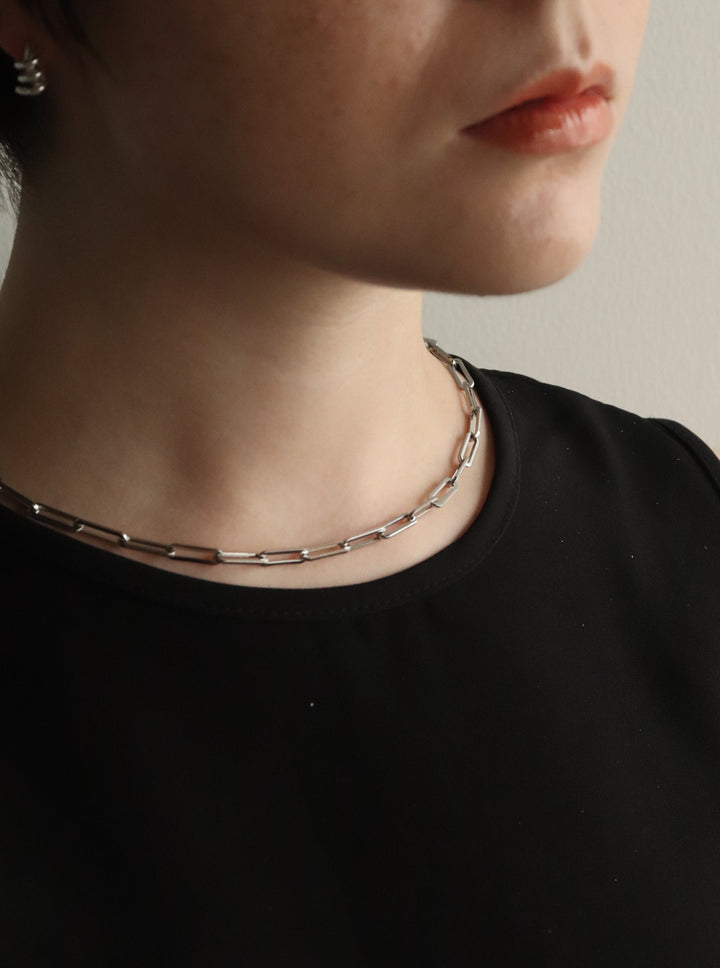 ellipse chain necklace